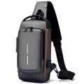 Anti-Theft Crossbody Sling Bag with USB Port for Men & Women