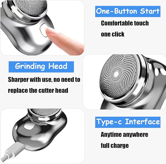 Mini Portable Electric Shaver – Wet & Dry Pocket Razor