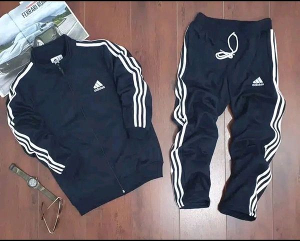 Adidas Lycra Tracksuit for Men – Navy Blue